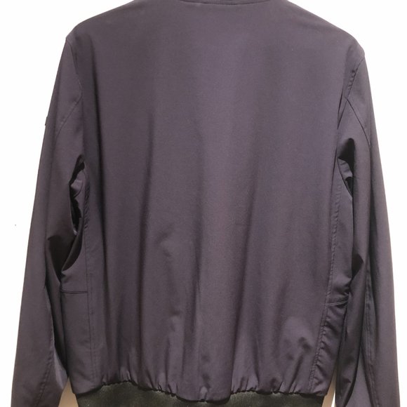 New - Scotch and Soda Nylon Harrington Jacket Navy Size L - Picture 3 of 6